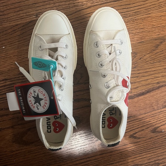 Comme des Garcons PLAY Shoes - COMME DES GARÇONS x Converse Chuck Taylor '70 Low-Top Sneakers NWT size 7.5w